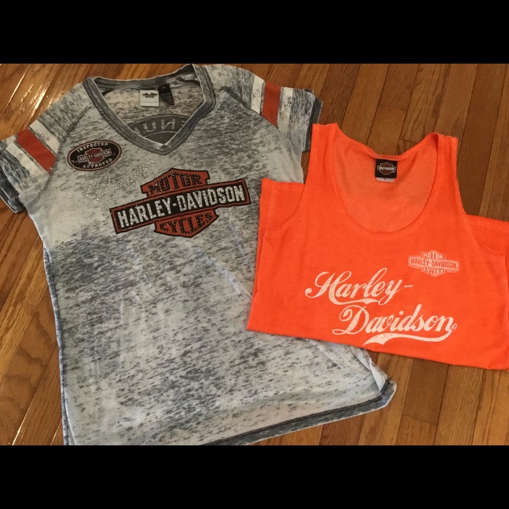 2 Harley shirts
